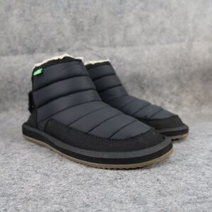 Sanuk Shoes Kids 5 Boots Winter Puff N Chill Slip On Quilted Nylon Warm Casual